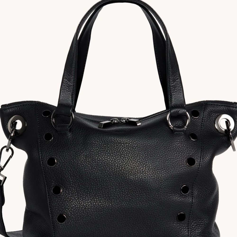 Hammitt Daniel Med Black/Gunmetal Rivet NWT